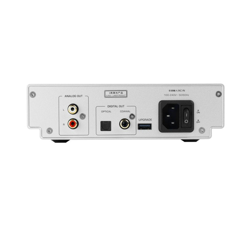 Shanling CD50 desktop CD player, silver, rear panel