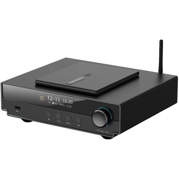 Shanling CT90 CD transport, black, angled
