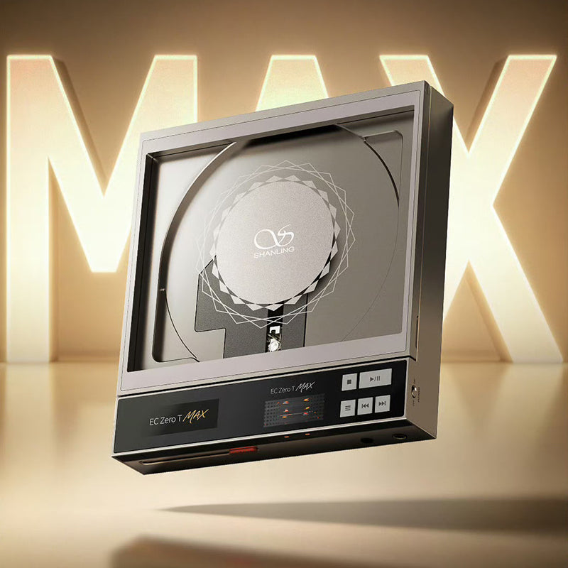 Shanling EC Zero T Max portable CD player, lid open, front