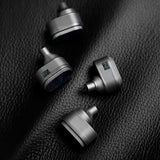 Shanling Moria in-ear monitors, shells from behind