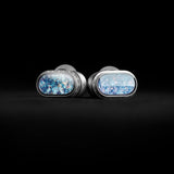 Shanling Moria in-ear monitors, blue, shells