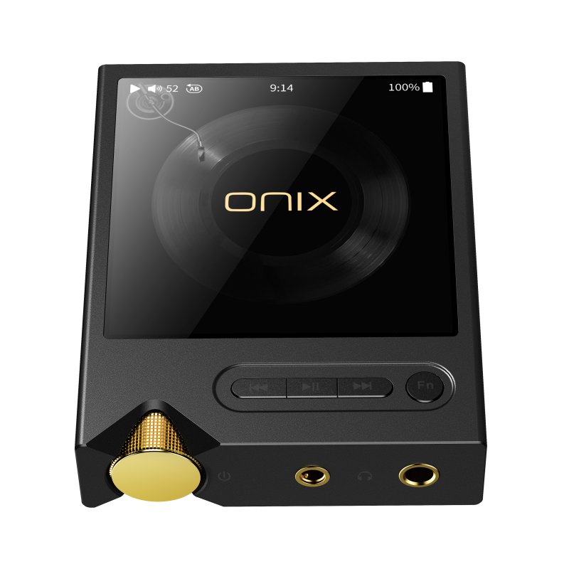 Shanling ONIX Tocata XM2 music player, front with gold controls