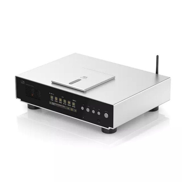 Shanling SCD3.3 SACD player, silver, angled from above