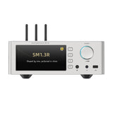 Shanling SM1.3R streamer with R2R DAC, silver, front with screen