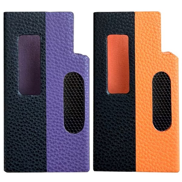 Shanling UA7 leather case, purple and orange