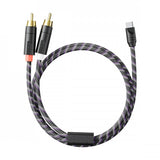 FiiO TRUST LD-UB1 USB-C to dual RCA DAC cable, cable