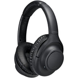 Audio-Technica ATH-S300BT noise-cancelling headphones, black, angled
