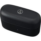 Audio-Technica ATH-CKS30TW+ wireless earbuds, black, closed charging case