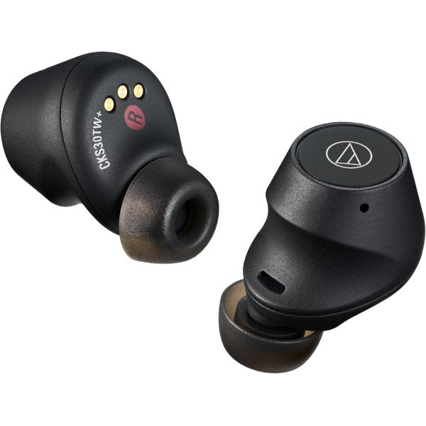 Audio-Technica ATH-CKS30TW+ wireless earbuds, black, earbuds