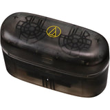 Audio-Technica ATH-CKS30TW+ wireless earbuds, translucent black, closed charging case
