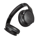 Audio-Technica ATH-S220BT wireless headphones, black, ear cup swivelled