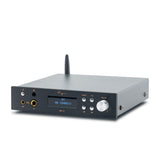 Cayin BTC-2 Bluetooth DAC and headphone amp, black, front with display and volume knob