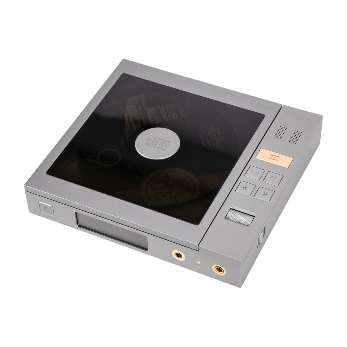 Cayin CP6 portable tube CD player, angled from above