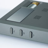 Cayin RU9 portable DAC and headphone amp, side buttons close-up