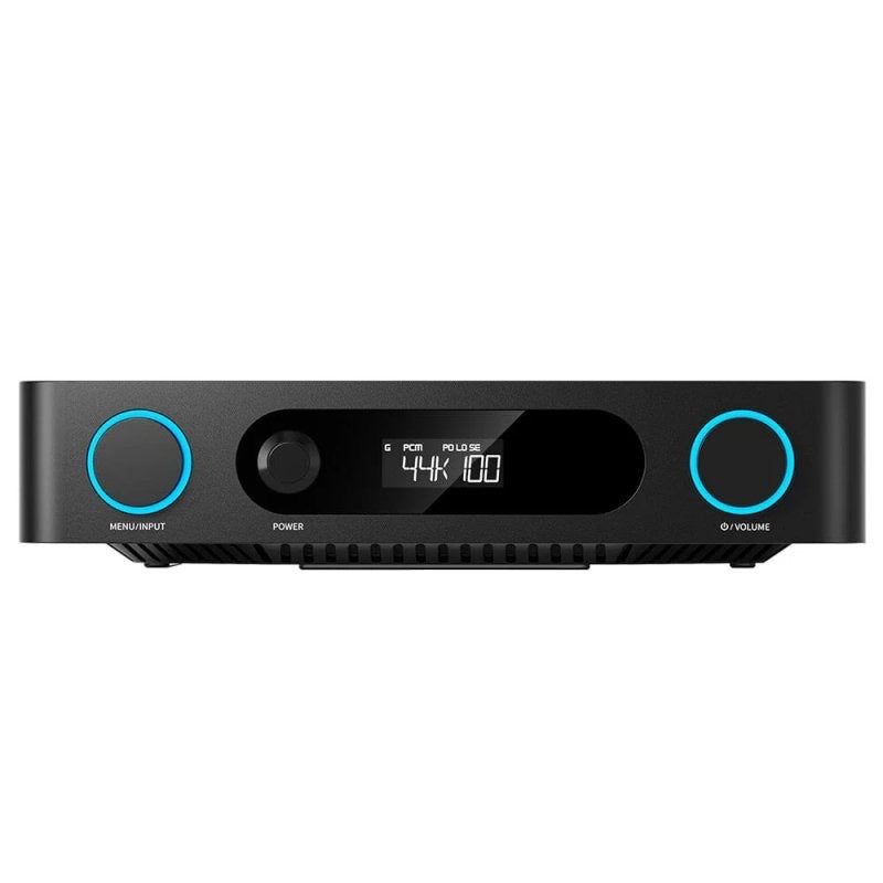 FiiO AIR AMP streamer and power amplifier, black, front