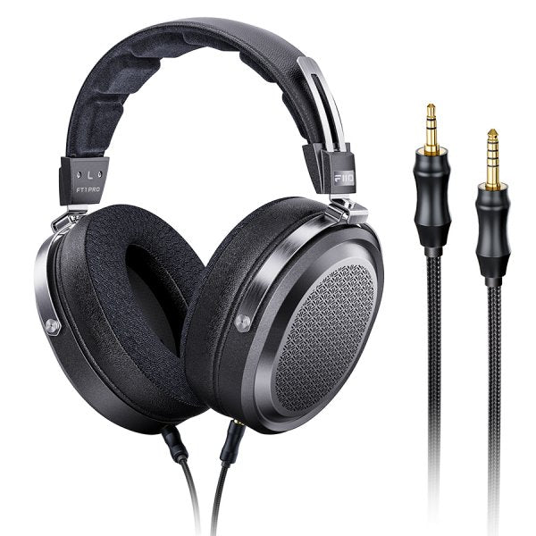 FiiO FT1 Pro open-back planar headphones, black, with cable