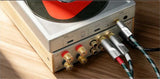 FiiO LINK-RCA3 3.5 mm to dual RCA cable, in use