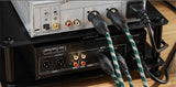 FiiO LINK-XLR1 balanced XLR cable, connected to desktop units