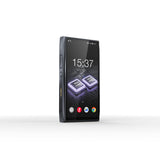 FiiO M25 VERITA music player, black, angled front