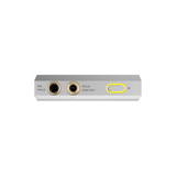 FiiO M25 VERITA music player, top edge with 4.4mm and 3.5mm outputs