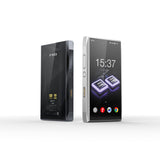 FiiO M25 VERITA music player, black back and silver front