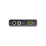 FiiO M25 R2R music player, top edge with 4.4mm and 3.5mm outputs