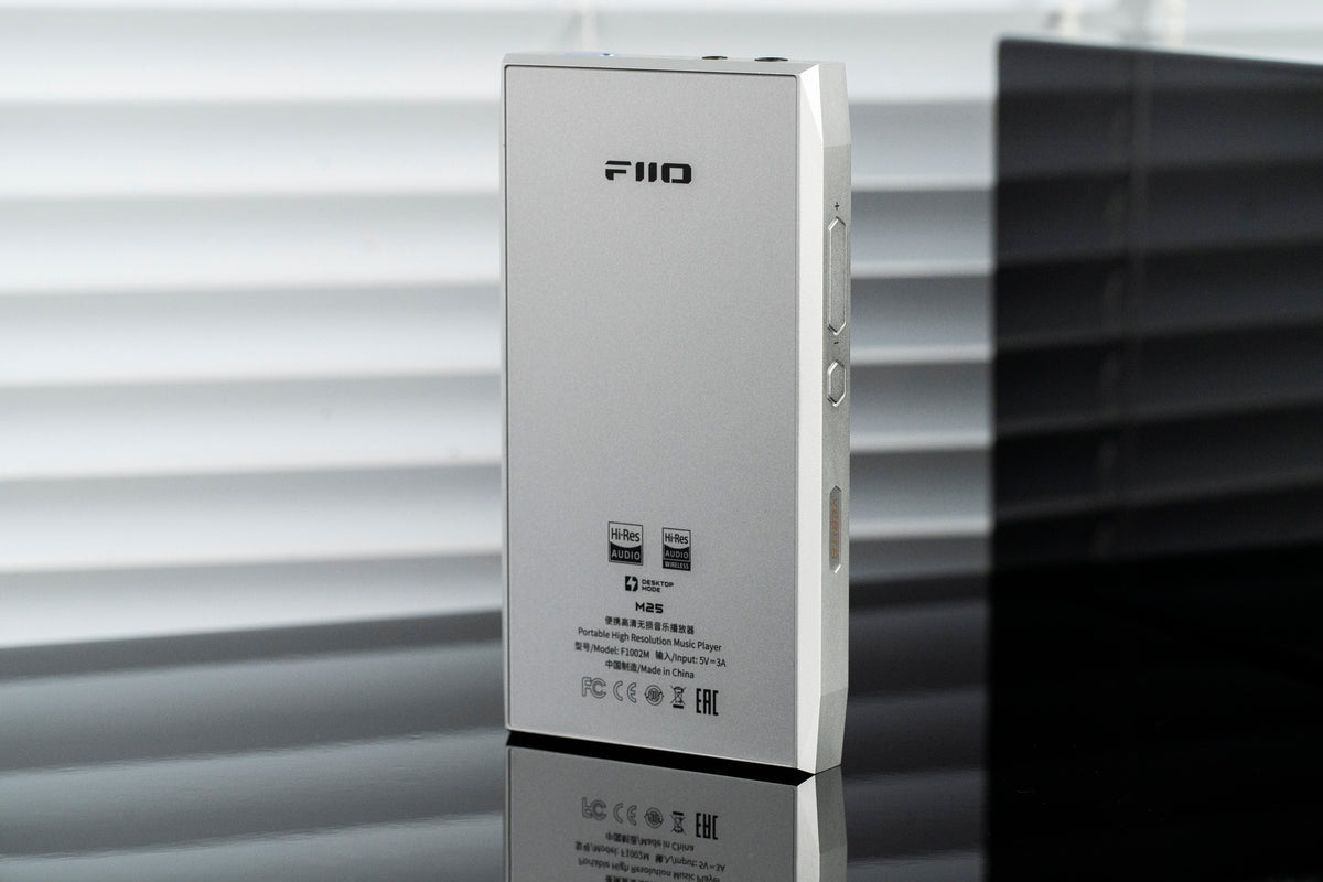 FiiO M25 VERITA music player, silver, back