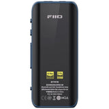 FiiO BTR15 Bluetooth headphone amp, blue, back