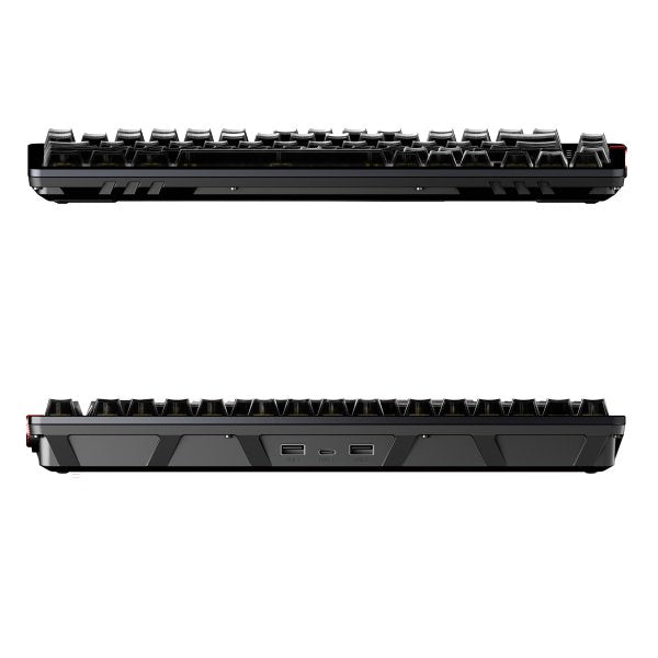 FiiO KB3 mechanical keyboard with DAC/amp, black, front and back edges