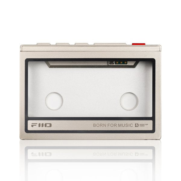 FiiO M21 cassette-style case, titanium gold, back