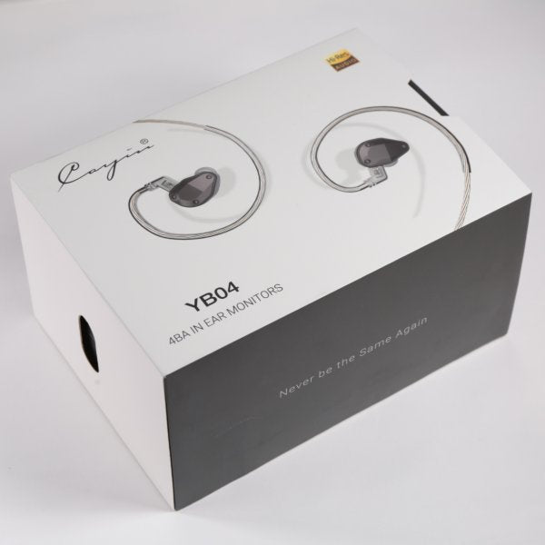 Cayin YB04 balanced-armature in-ear monitors, retail box