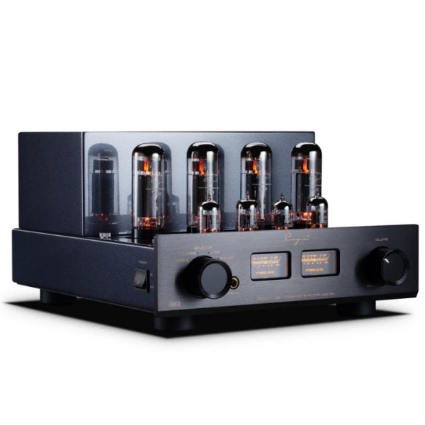 Cayin Jazz 80 Bluetooth valve amplifier, black, angled