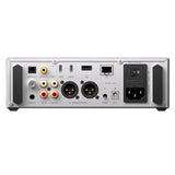 FiiO K15 desktop DAC and headphone amp, silver, rear panel