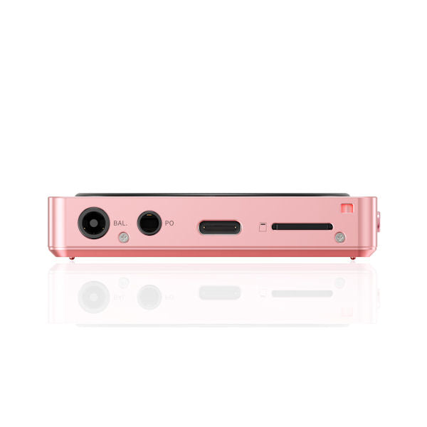 FiiO Snowsky Disc music player, pink, edge with sockets