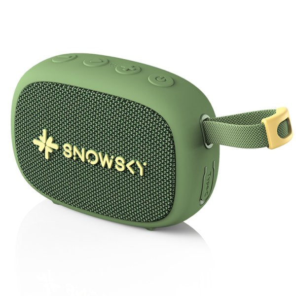 Snowsky Anywhere Bluetooth speaker, green, angled