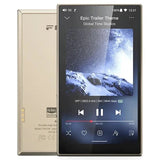 FiiO M21 music player, titanium gold, front and back