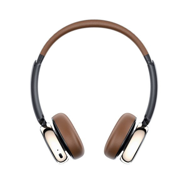 FiiO Snowsky Anytime noise-cancelling Bluetooth headphones, black and brown, front