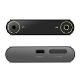 Shanling M6 Ultra music player, black, top and bottom edges