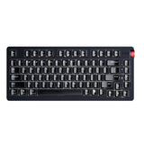 FiiO KB3 mechanical keyboard with DAC/amp, black, from above