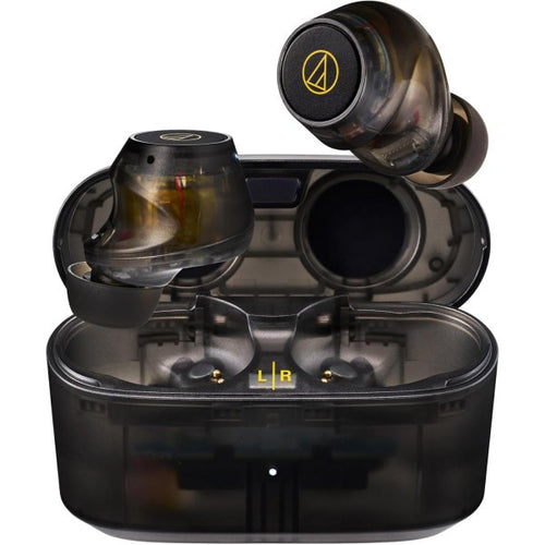 Audio Technica ATH-CKS30TW+ Wireless Headphones - TRANSLUCENT BLACK (Missing some accessories)