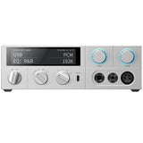 FiiO K15 desktop DAC and headphone amp, silver, front