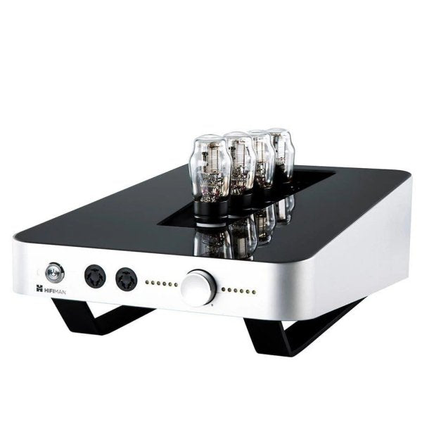 HiFiMAN Shangri-La Jr electrostatic system, amplifier, angled