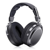 FiiO FT1 Pro open-back planar headphones, black, angled