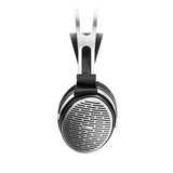 FiiO Jade Audio JT3 headphones, silver, side view