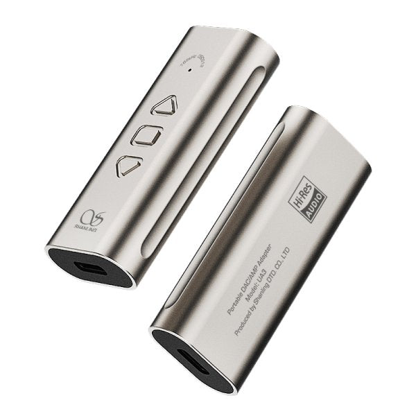 Shanling UA3 USB DAC and headphone amp, titanium, angled