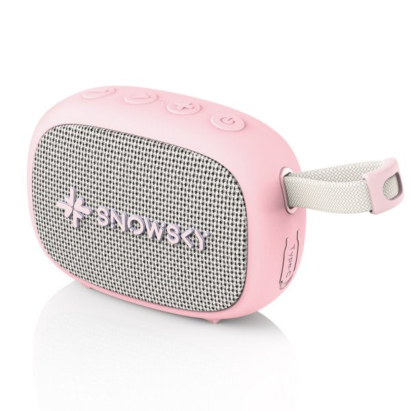 Snowsky Anywhere Bluetooth speaker, pink, angled