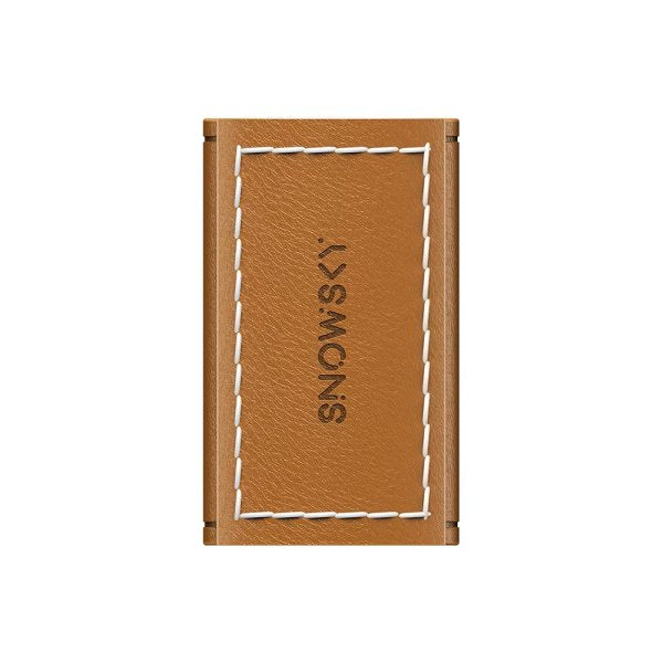 Snowsky Melody leather case, brown, back