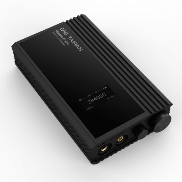iBasso D16 Taipan portable DAC, angled