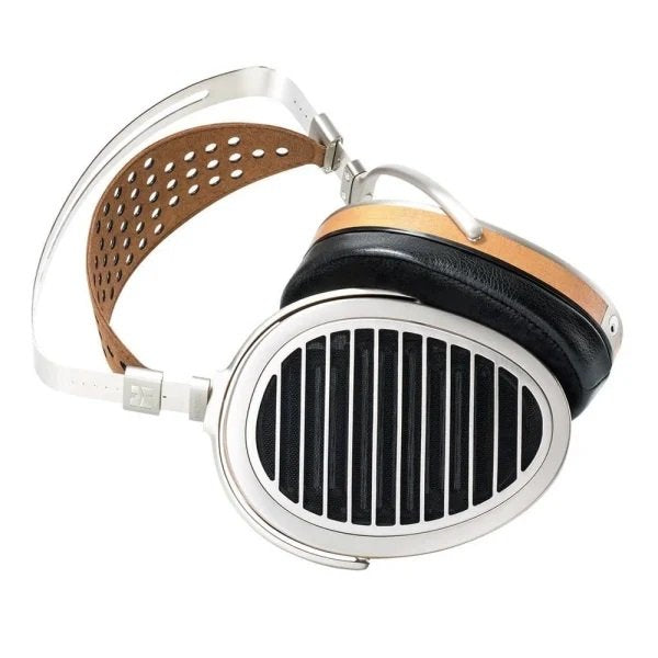 HiFiMAN HE1000 V2 Stealth planar headphones, front, angled