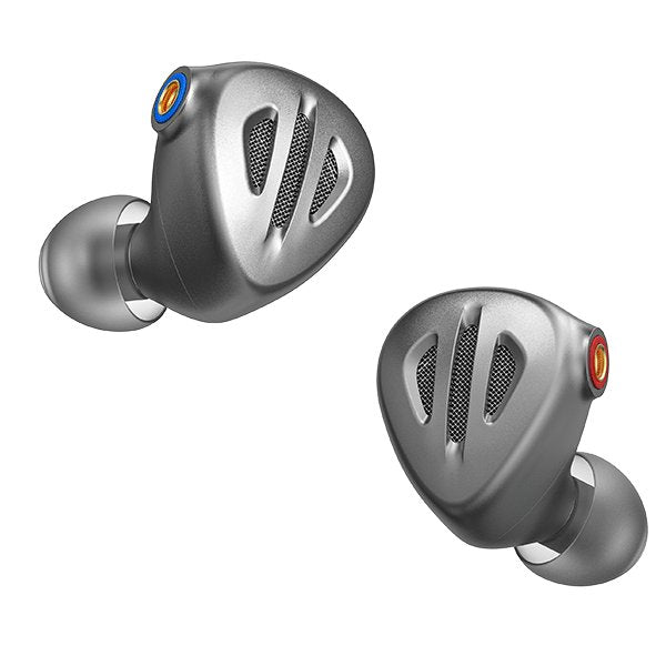 FiiO FH9 hybrid in-ear monitors, silver, pair